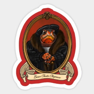 Renaissance Reptile - Baron Chester Claymoore Sticker